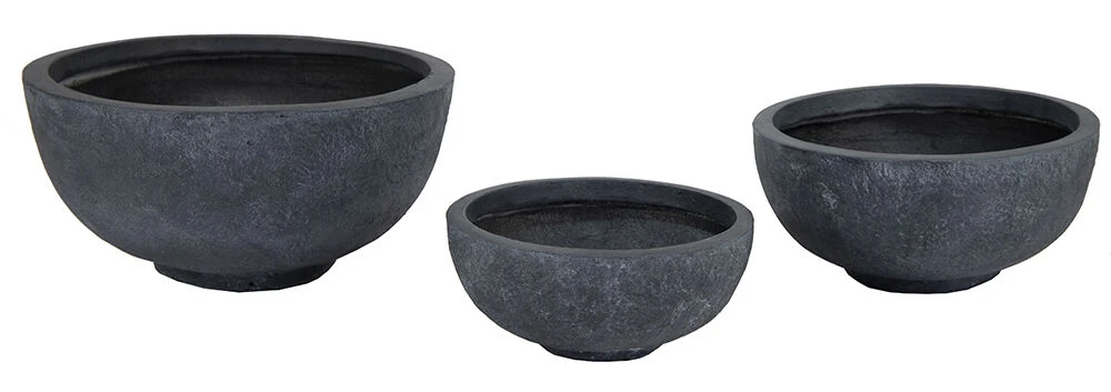 Plantenschaal Arizona - d55 x h27cm - Donkergrijs Plantenschaal Arizona - D55 X H27cm - Donkergrijs -Tuin Gereedschap Winkel arizona round bowl graphite d55h27 schaal 6 8