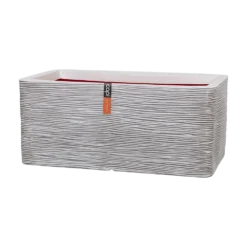 Capi Plantenbak Rechthoek Nature Rib NL - L73 X B39 X H32cm - Ivoor