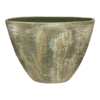 Bloempot Miami Ovaal - L33 X D13 X H24cm - Groen Cement