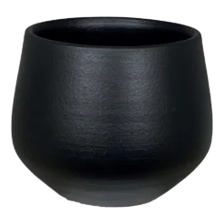Bloempot Petra - D19 X H16cm - Mat Zwart