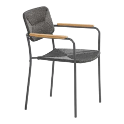 Tuin Gereedschap Winkel -Tuin Gereedschap Winkel bora dining stoel met teak armleuning antraciet 2