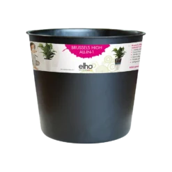 Plantencontainer Elho Brussels Diamond Hoog 32cm - Living Black
