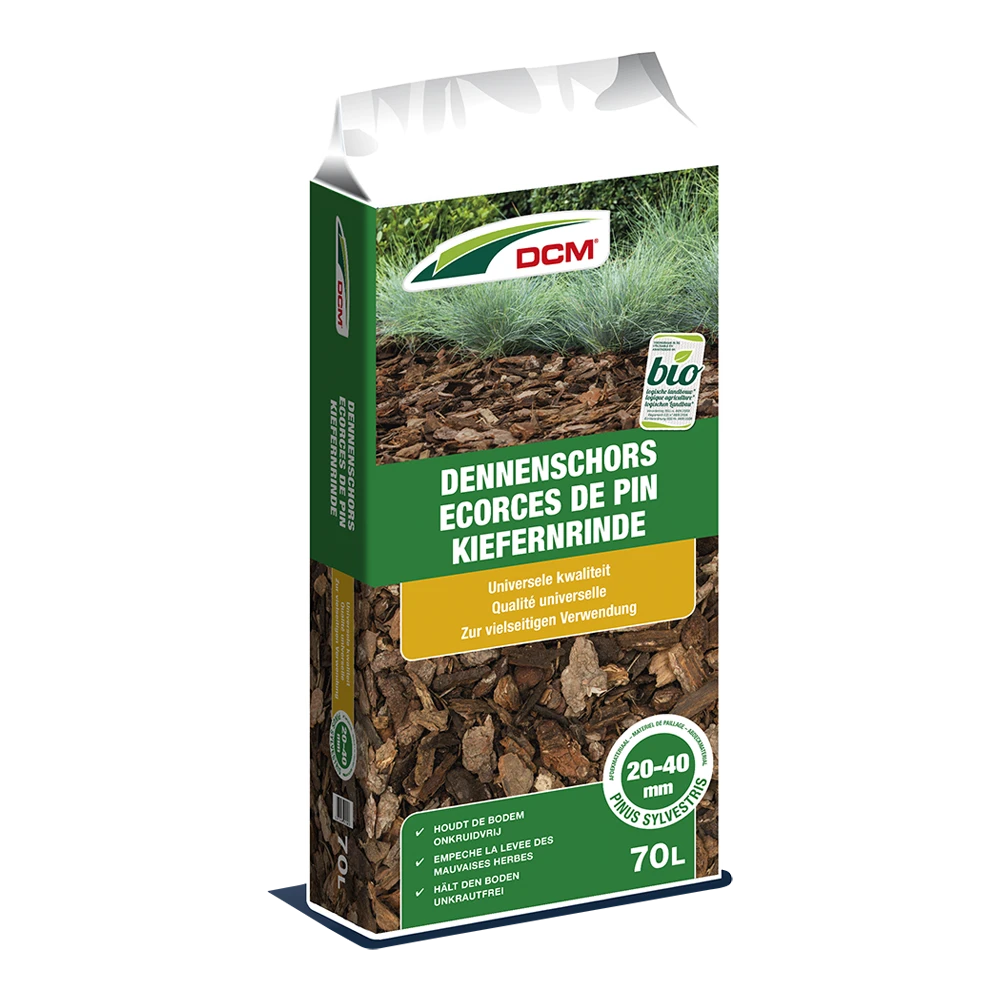 DCM Dennenschors - 70L - Afdekmaterialen DCM Dennenschors - 70L - Afdekmaterialen -Tuin Gereedschap Winkel dcm dennenschors 70l afdekmaterialen 1 1