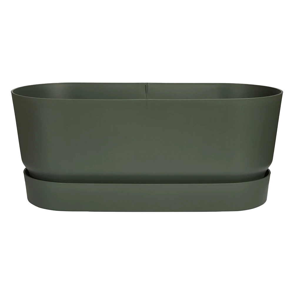 Bloembak Elho Greenville Terrace 60cm - Met wielen - Bladgroen Bloembak Elho Greenville Terrace 60cm - Met Wielen - Bladgroen -Tuin Gereedschap Winkel greenville terrace trough 60cm wheels plantenbak bladgroen 1 8