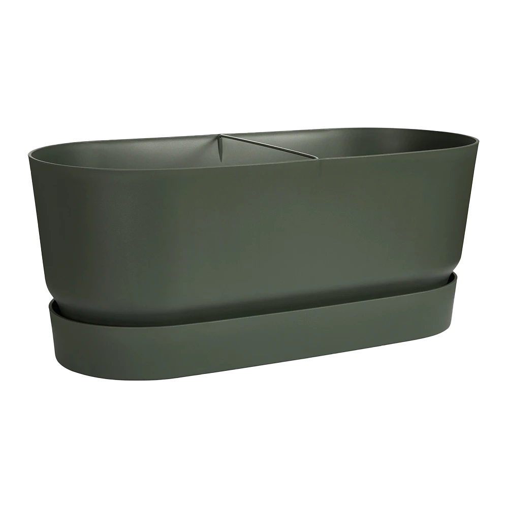 Bloembak Elho Greenville Terrace 60cm - Met wielen - Bladgroen Bloembak Elho Greenville Terrace 60cm - Met Wielen - Bladgroen -Tuin Gereedschap Winkel greenville terrace trough 60cm wheels plantenbak bladgroen 2 8