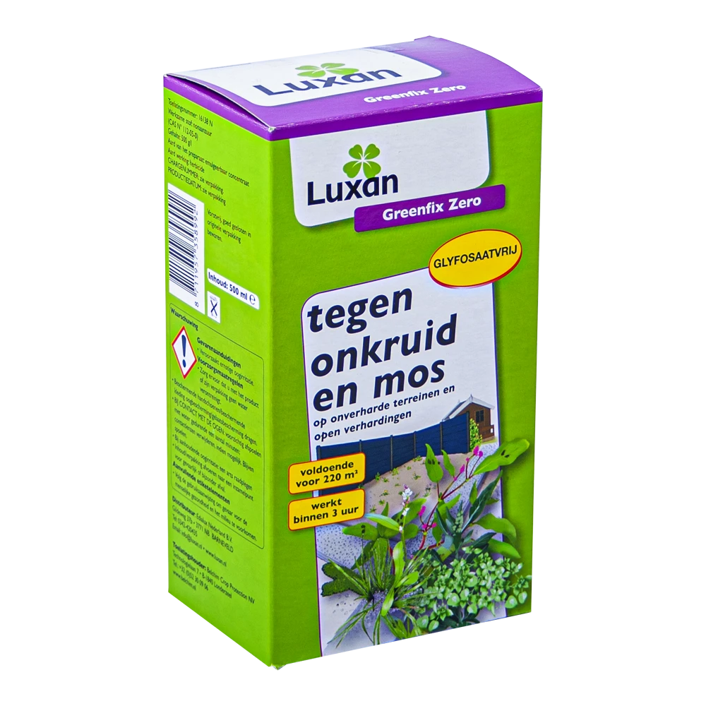 Luxan Greenfix zero 500ml glyfosaatvrij concentraat - Onkruid en aanslag Luxan Greenfix Zero 500ml Glyfosaatvrij Concentraat - Onkruid En Aanslag -Tuin Gereedschap Winkel