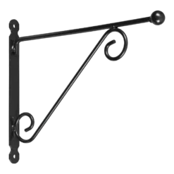 Nature Muurhaak Met Knop En Dubbele Sierkrul - 30x40cm