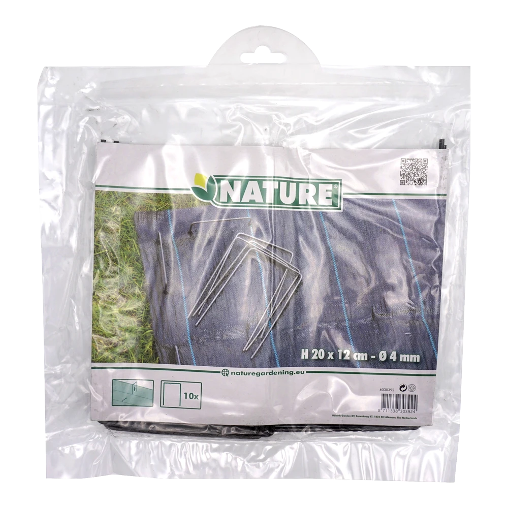 Nature - Gronddoekpennen h20x12cm - 10 stuks Nature - Gronddoekpennen H20x12cm - 10 Stuks -Tuin Gereedschap Winkel