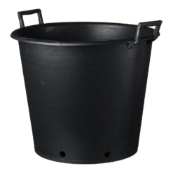 Nature - Ritzi Container Zwart 50L - Met Handgreep