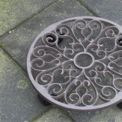 Plantentrolley Rond L - Esschert's Garden -Tuin Gereedschap Winkel plantentrolley rond l esschert s garden plantentrolley 5