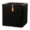 Capi Plantenbak Vierkant Nature Row NL - L40 X B40 X H40cm - Zwart